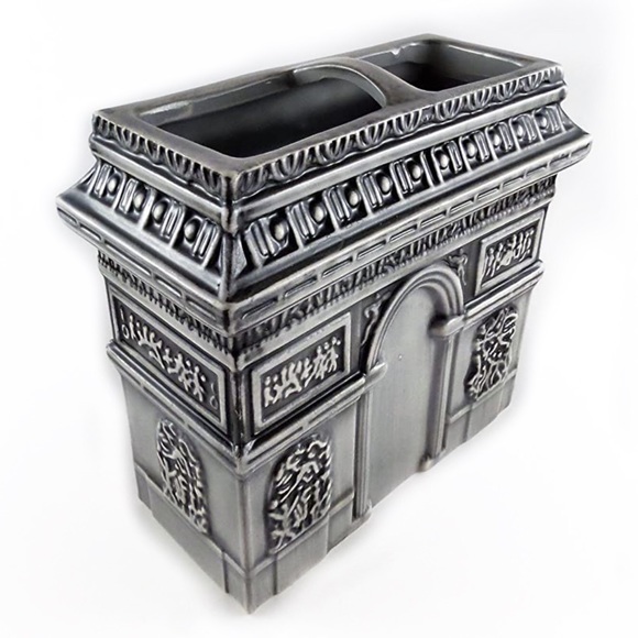 Paris Stamps Other - Paris Toothbrush Holder Arc de Triomphe Ceramic NEW Parisian French Country